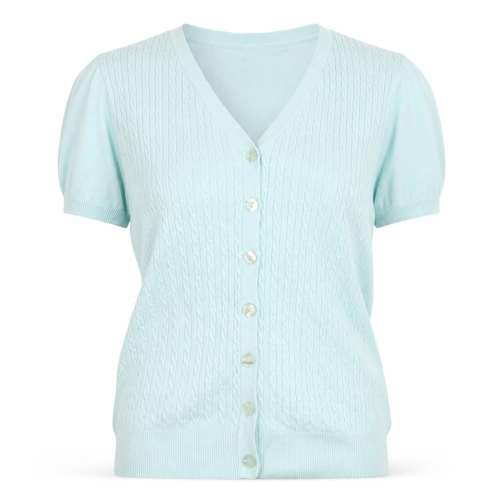 Womens UK Size M Bonmarché Green Cardigan Jumper