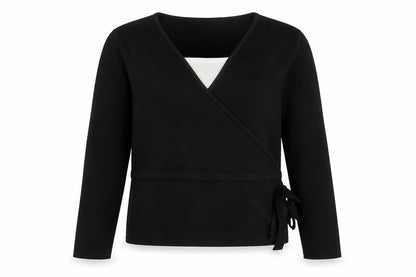 Ellie Louise Womens Black V-Neck Acrylic Pullover Jumper Size L
