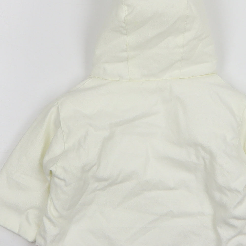 Mothercare Girls White Jacket Size 0-3 Months