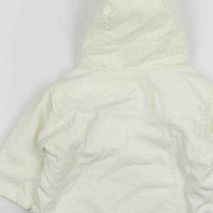 Mothercare Girls White Jacket Size 0-3 Months