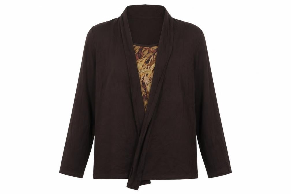 Womens UK Size 12 Marks and Spencer Brown Cardigan Jumper