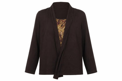 Womens UK Size 12 Marks and Spencer Brown Cardigan Jumper