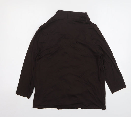 Womens UK Size 12 Marks and Spencer Brown Cardigan Jumper
