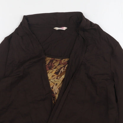 Womens UK Size 12 Marks and Spencer Brown Cardigan Jumper