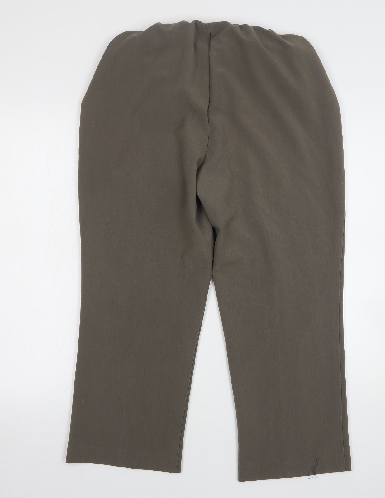 Womens UK Size 14 Mia Moda Regular Fit  Green Trousers
