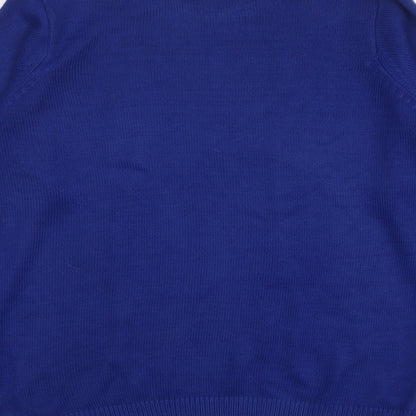 Womens UK Size 10 EWM Blue Pullover Jumper