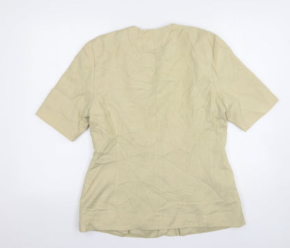 Womens UK Size 14 Preworn Regular Beige Blazer