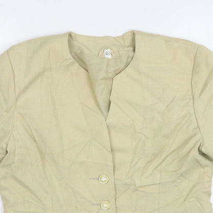 Womens UK Size 14 Preworn Regular Beige Blazer