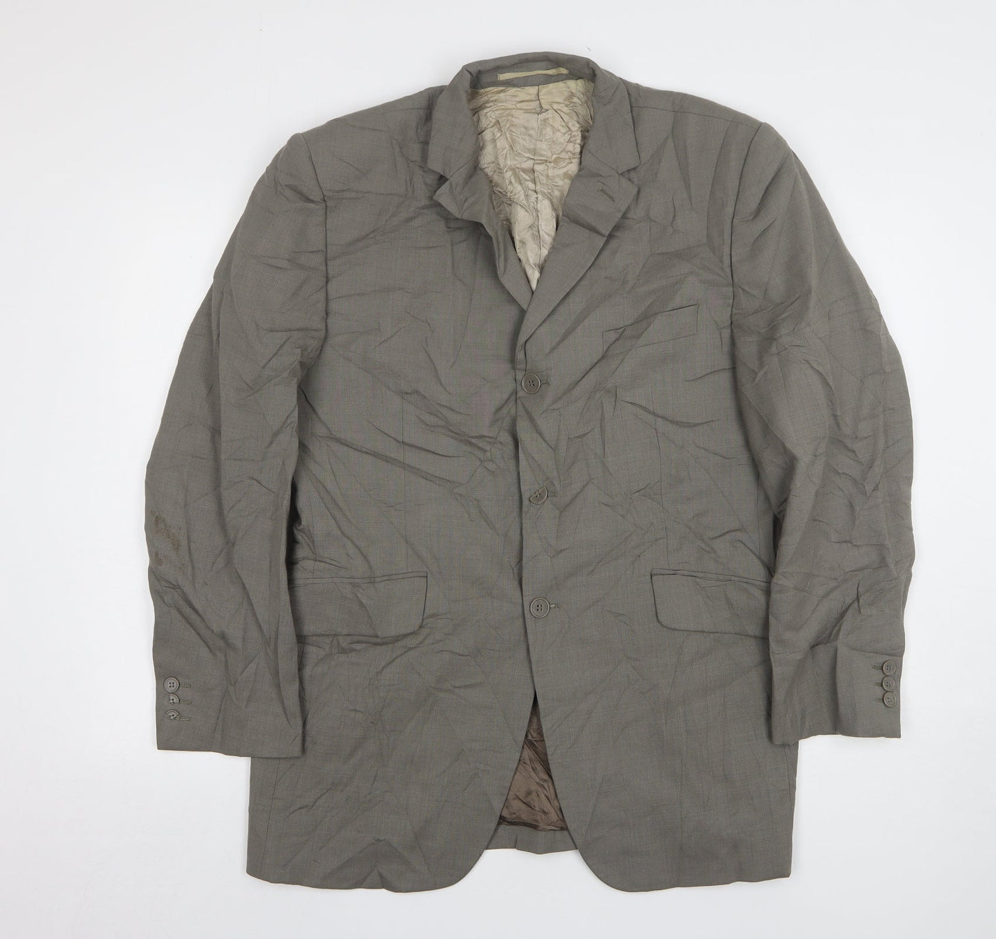 Mens UK Size 40 Karl Jackson Regular Grey Suit Jacket