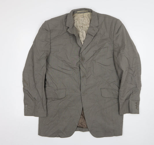 Mens UK Size 40 Karl Jackson Regular Grey Suit Jacket