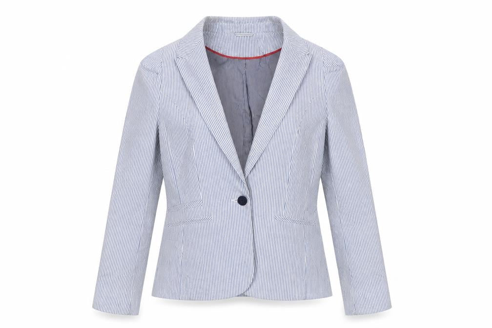 Womens UK Size 10 H&M Regular Blue Suit Jacket