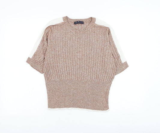 Womens UK Size S Marks and Spencer Brown Pullover Jumper