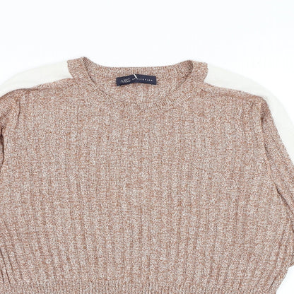 Womens UK Size S Marks and Spencer Brown Pullover Jumper