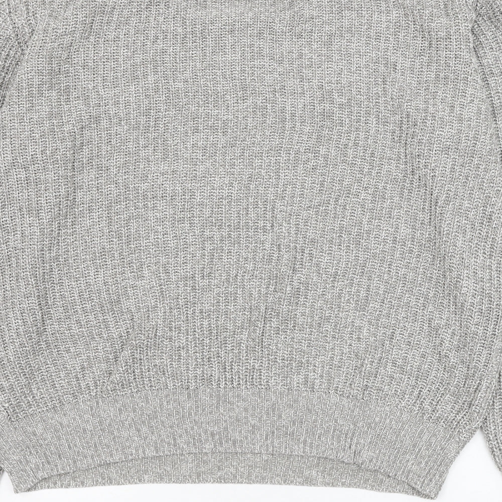 Womens UK Size XL Cedar Wood State Grey Pullover Jumper