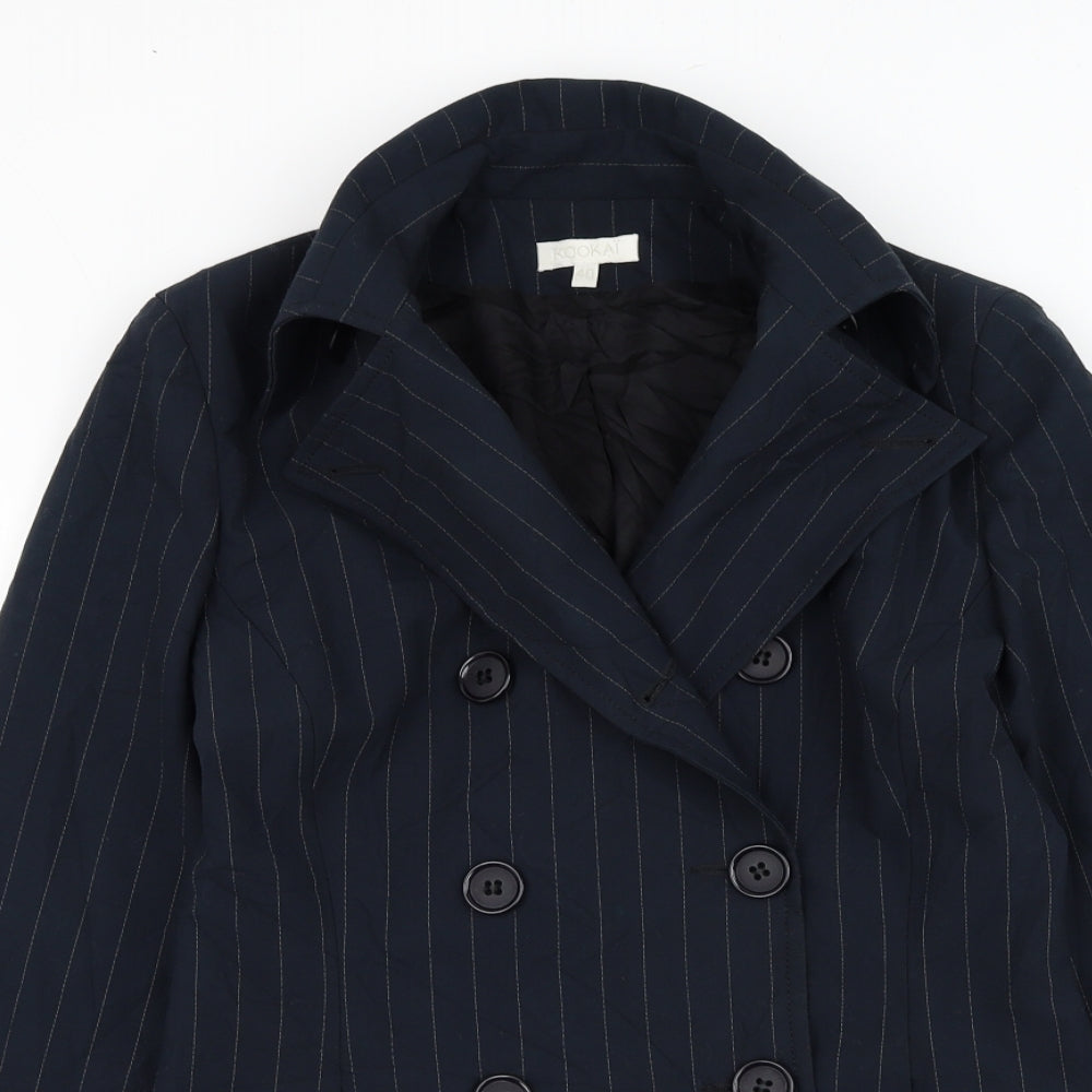 Womens UK Size 12 Kookai Blue Overcoat