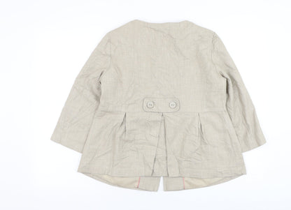 Womens UK Size 12 Mia Moda Beige Jacket