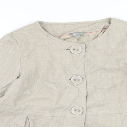 Womens UK Size 12 Mia Moda Beige Jacket