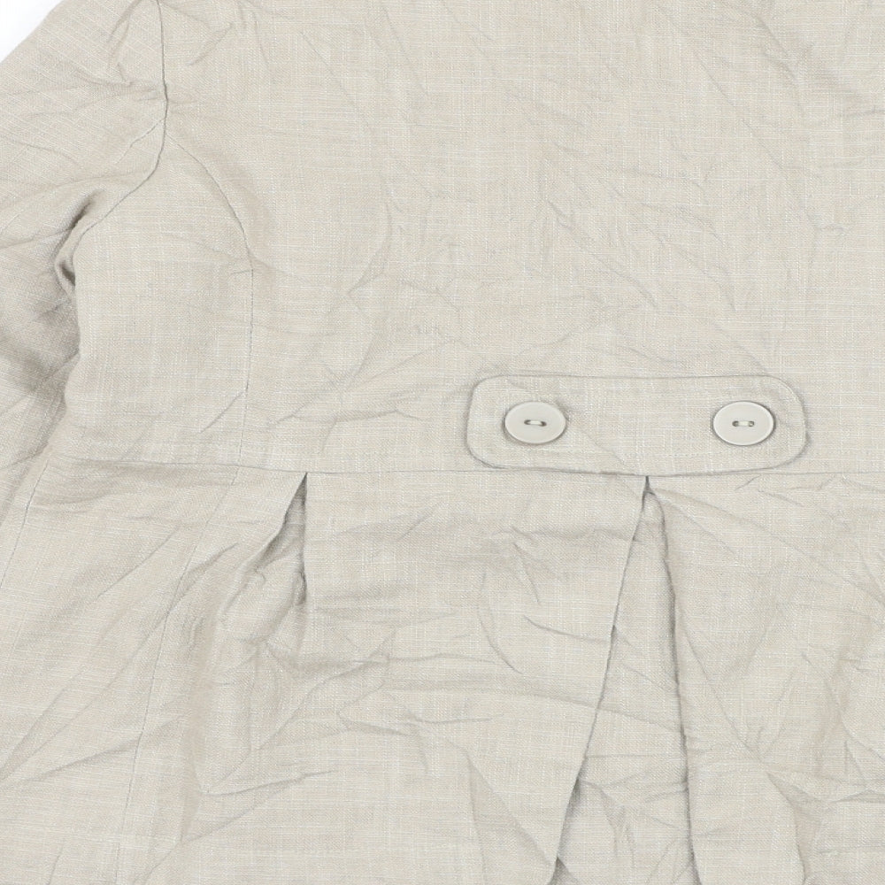 Womens UK Size 12 Mia Moda Beige Jacket