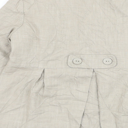Womens UK Size 12 Mia Moda Beige Jacket