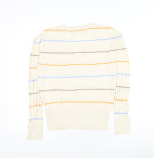 Womens UK Size S Marks and Spencer Beige Pullover Jumper