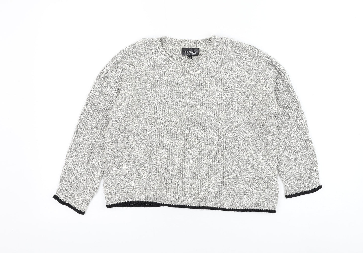 Womens UK Size 8 Topshop White Pullover Jumper