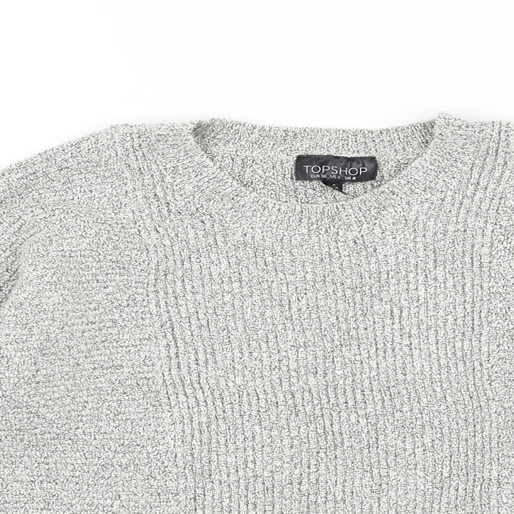 Womens UK Size 8 Topshop White Pullover Jumper