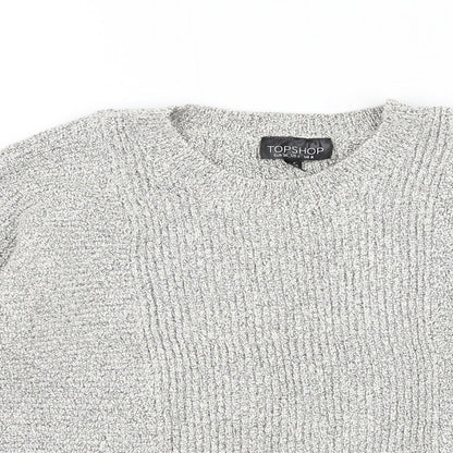 Womens UK Size 8 Topshop White Pullover Jumper