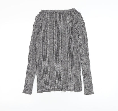 Womens UK Size 14 Marks and Spencer Grey Pullover Jumper