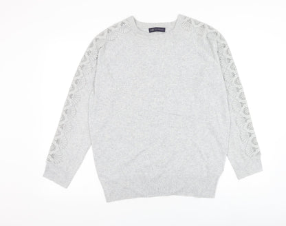 Womens UK Size 14 Marks and Spencer Grey Pullover Jumper