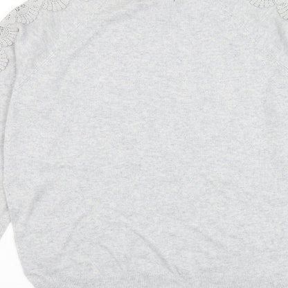 Womens UK Size 14 Marks and Spencer Grey Pullover Jumper