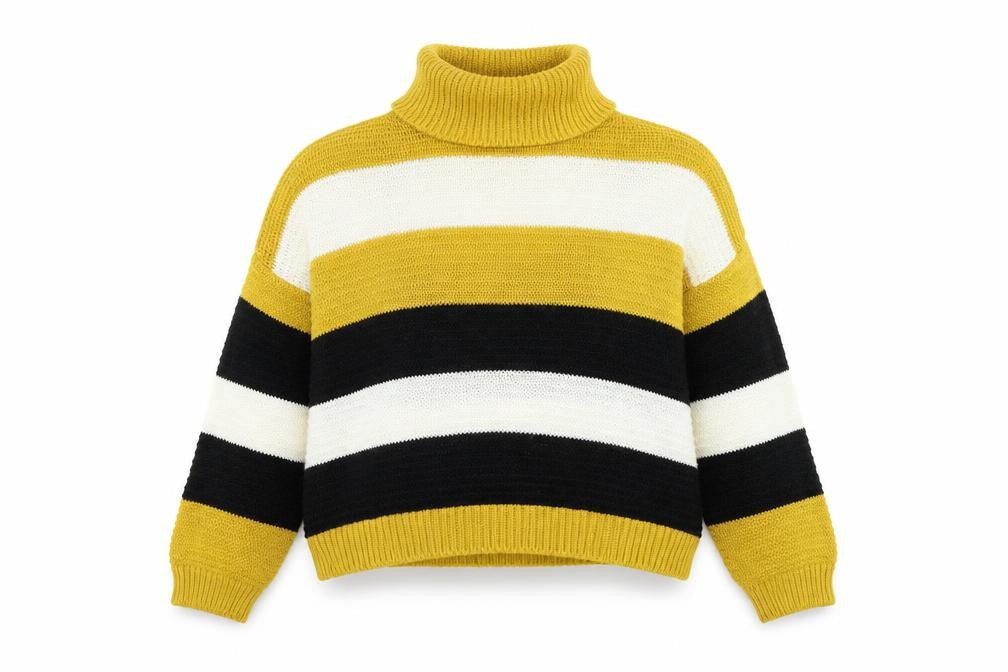Womens UK Size S Quiz Yellow Pullover Jumper