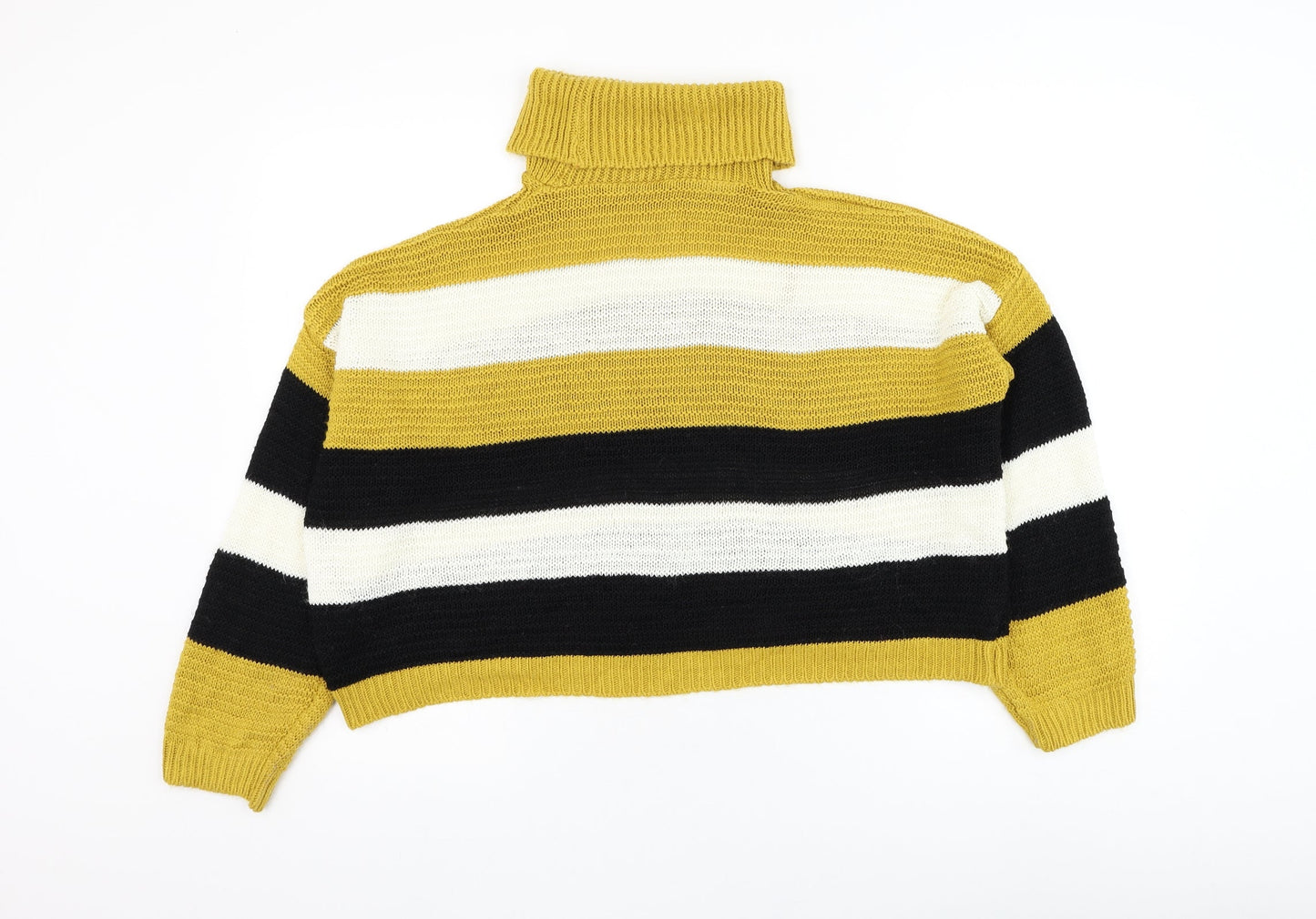 Womens UK Size S Quiz Yellow Pullover Jumper