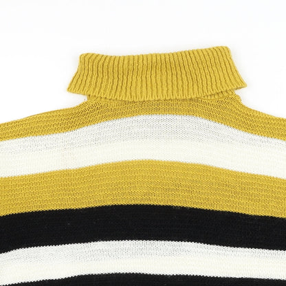 Womens UK Size S Quiz Yellow Pullover Jumper