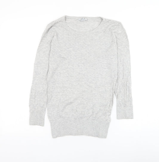 Womens UK Size S H&M Grey Pullover Jumper