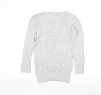 Womens UK Size S H&M Grey Pullover Jumper