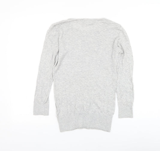 Womens UK Size S H&M Grey Pullover Jumper
