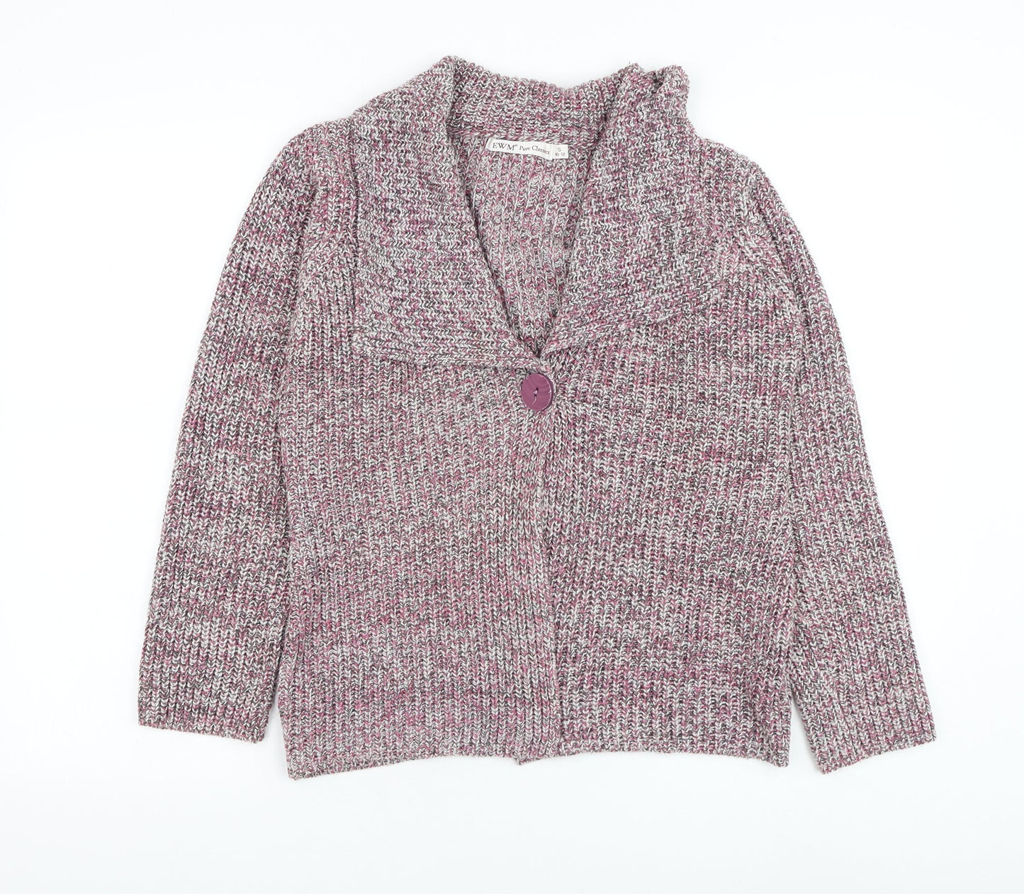 Womens UK Size 10 EWM Pink Cardigan Jumper