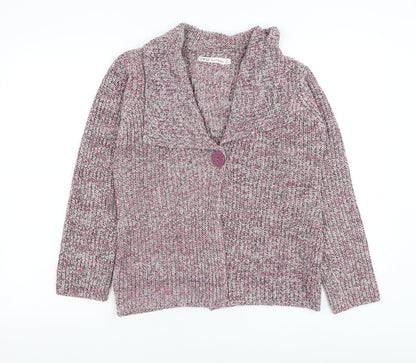 Womens UK Size 10 EWM Pink Cardigan Jumper