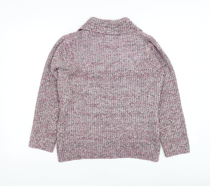 Womens UK Size 10 EWM Pink Cardigan Jumper
