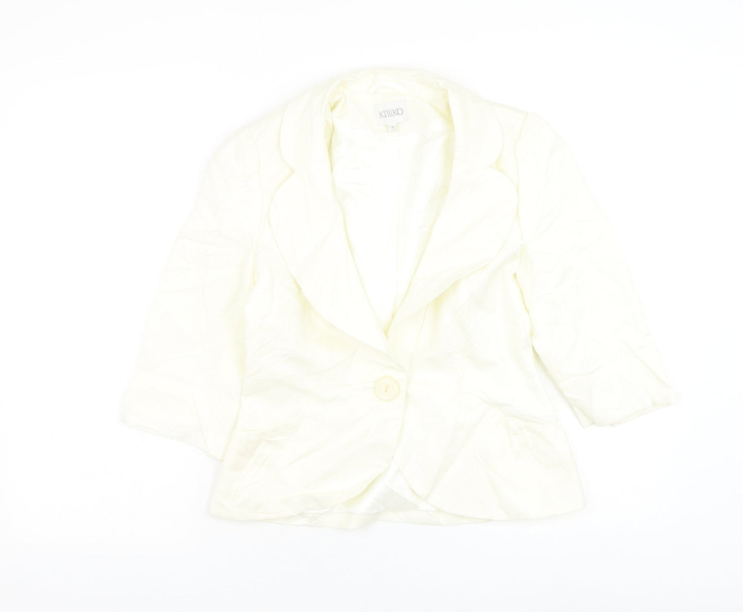 Womens UK Size 8 Kaliko White Jacket
