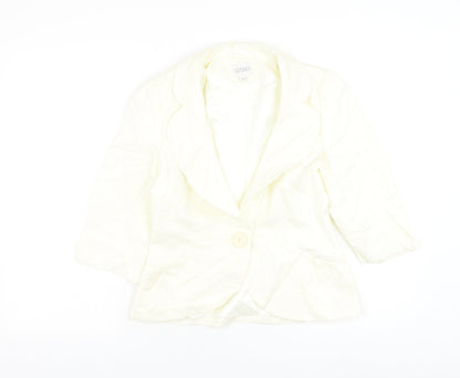 Womens UK Size 8 Kaliko White Jacket