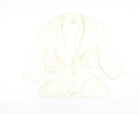 Womens UK Size 8 Kaliko White Jacket
