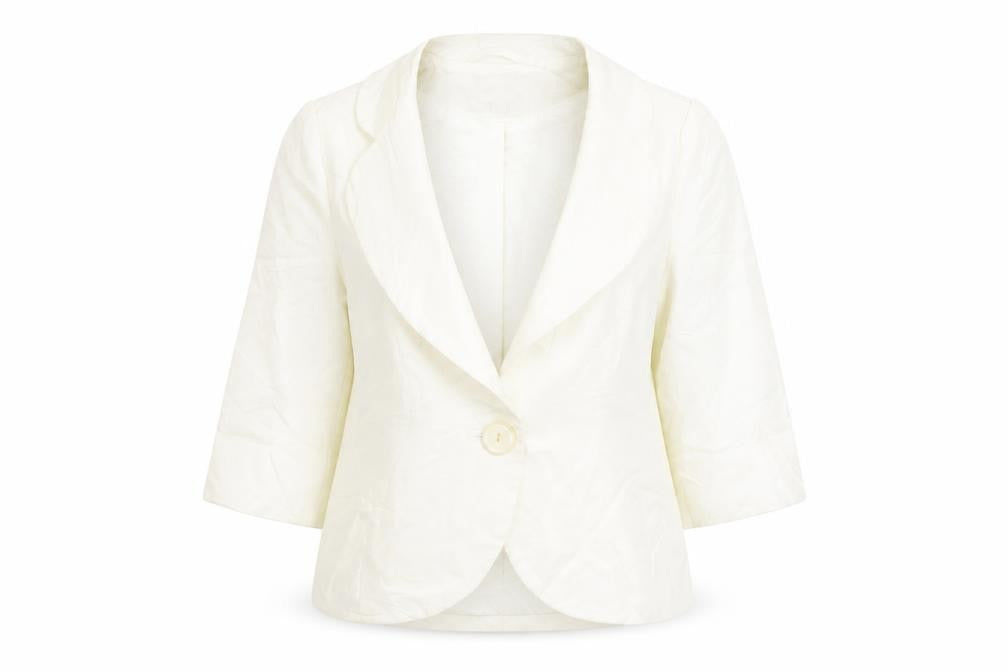Womens UK Size 8 Kaliko White Jacket
