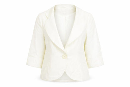 Womens UK Size 8 Kaliko White Jacket