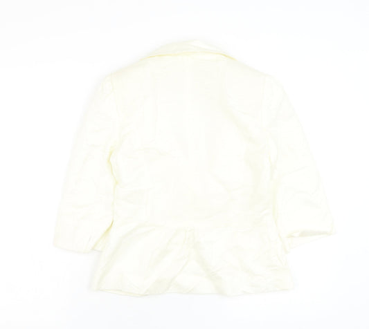 Womens UK Size 8 Kaliko White Jacket