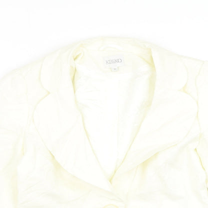 Womens UK Size 8 Kaliko White Jacket