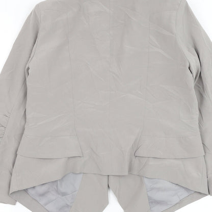 Dorothy Perkins Womens Grey Jacket Blazer Size 10