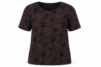 Anna Rose Womens Multicoloured Round Neck Floral Acetate Pullover Jumper Size M