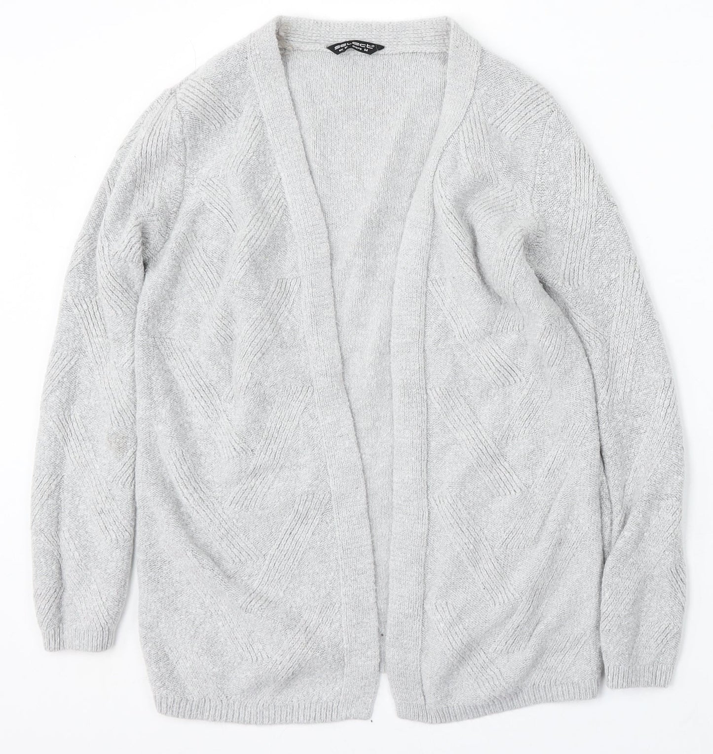Womens UK Size M Select Grey Cardigan Jumper