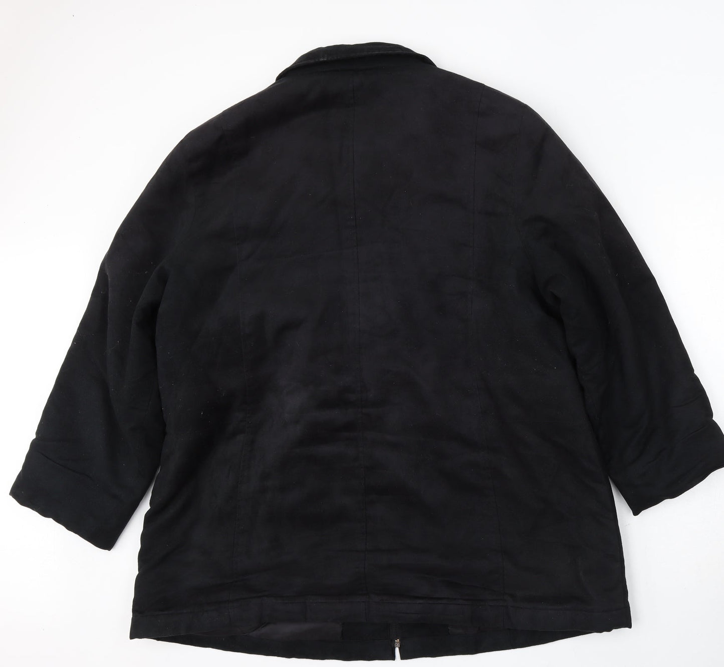 Papaya Womens Black Jacket Coat Size 20